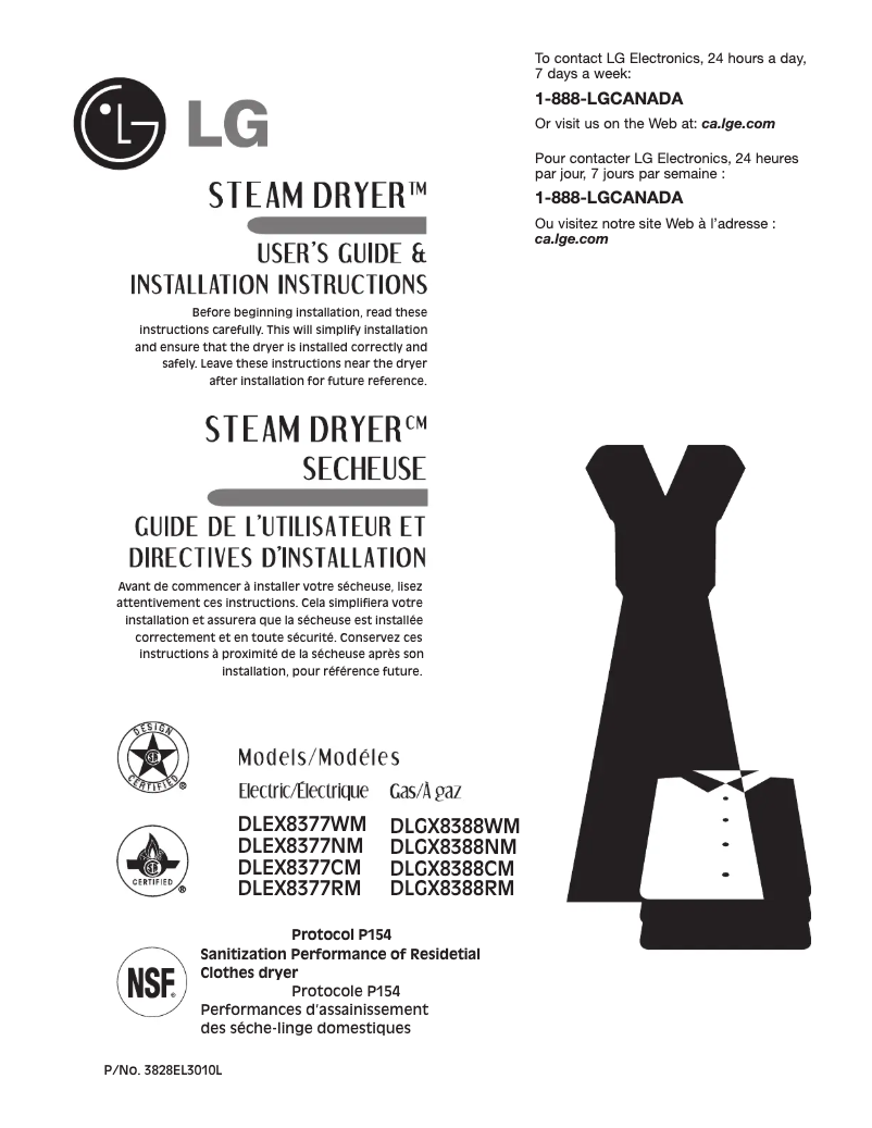 Page 1 de la notice Manuel utilisateur LG RV1309AT