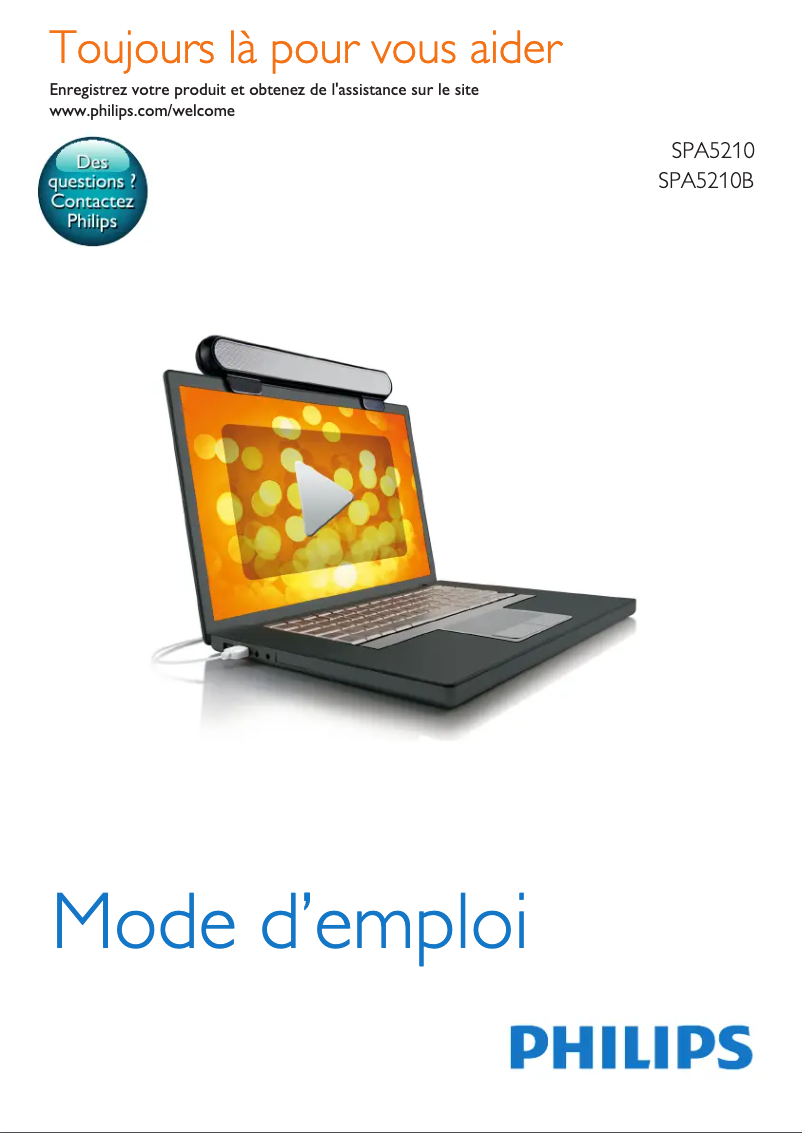 Imagen de la primera página del manual del dispositivo SPA5210