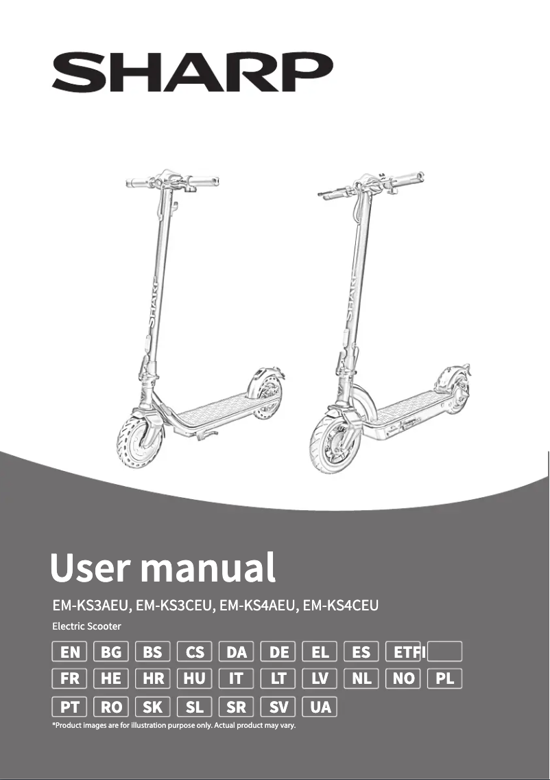 Page 1 de la notice Manuel utilisateur Sharp EM-KS3CEU