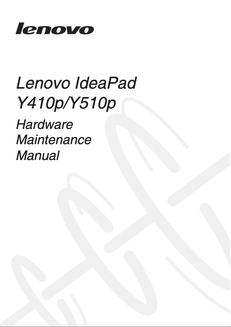 Page 1 de la notice Manuel utilisateur Lenovo IdeaPad Y410P-ISE