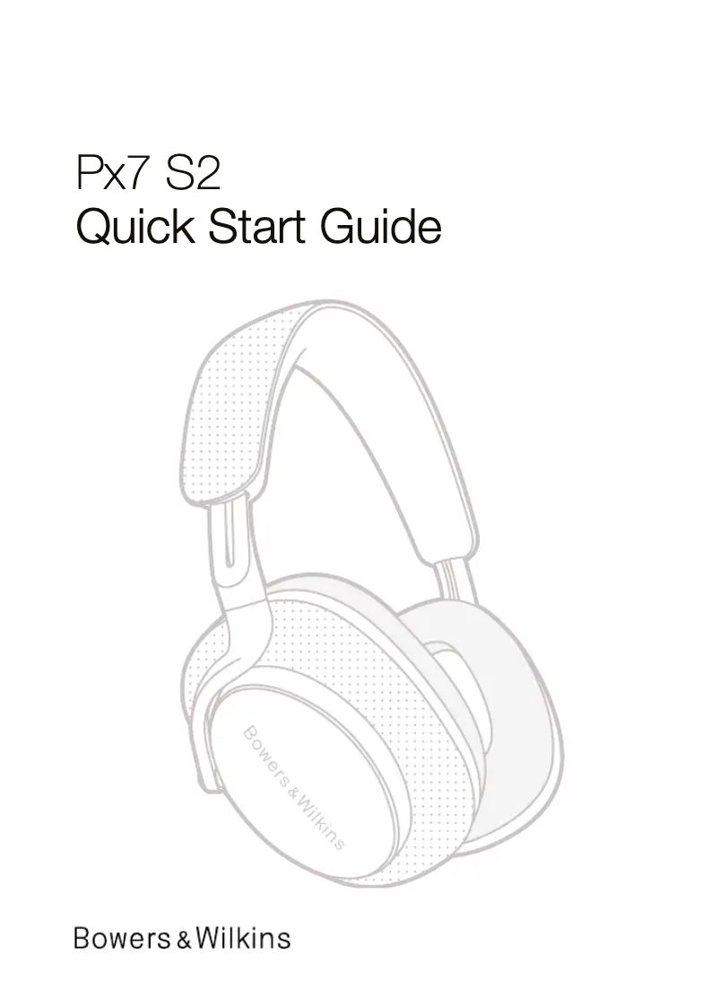 Página 1 del manual Guía de instalación Bowers & Wilkins Px7 S2