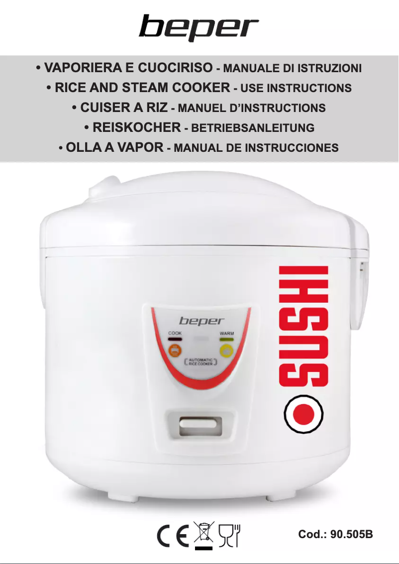 Page 1 de la notice Manuel utilisateur Beper 90.505B
