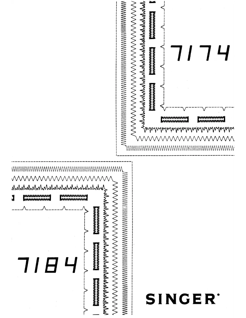 Page 1 de la notice Manuel utilisateur Singer 7184