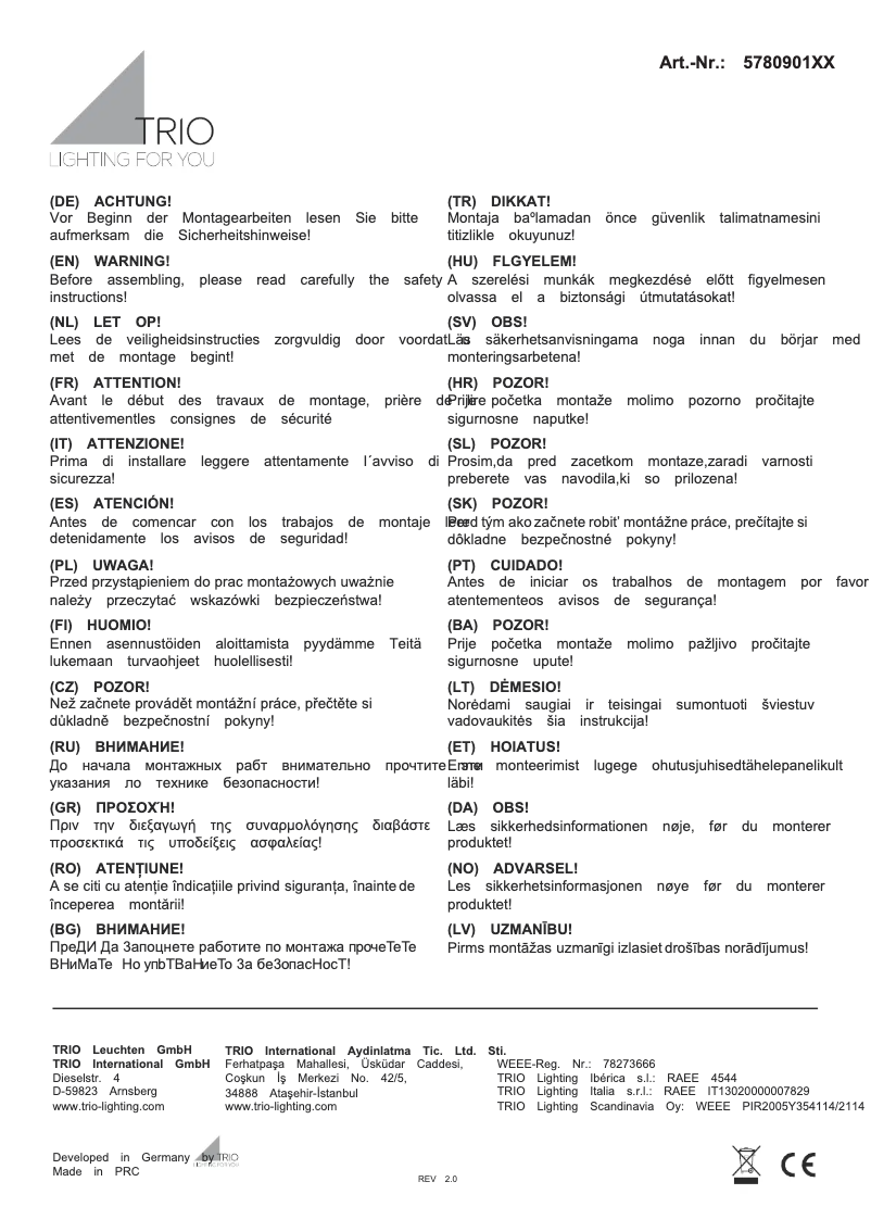 Image de la première page du manuel de l'appareil Agento 578090108