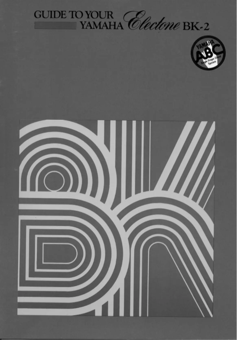 Page 1 de la notice Manuel utilisateur Yamaha Electone BK-2