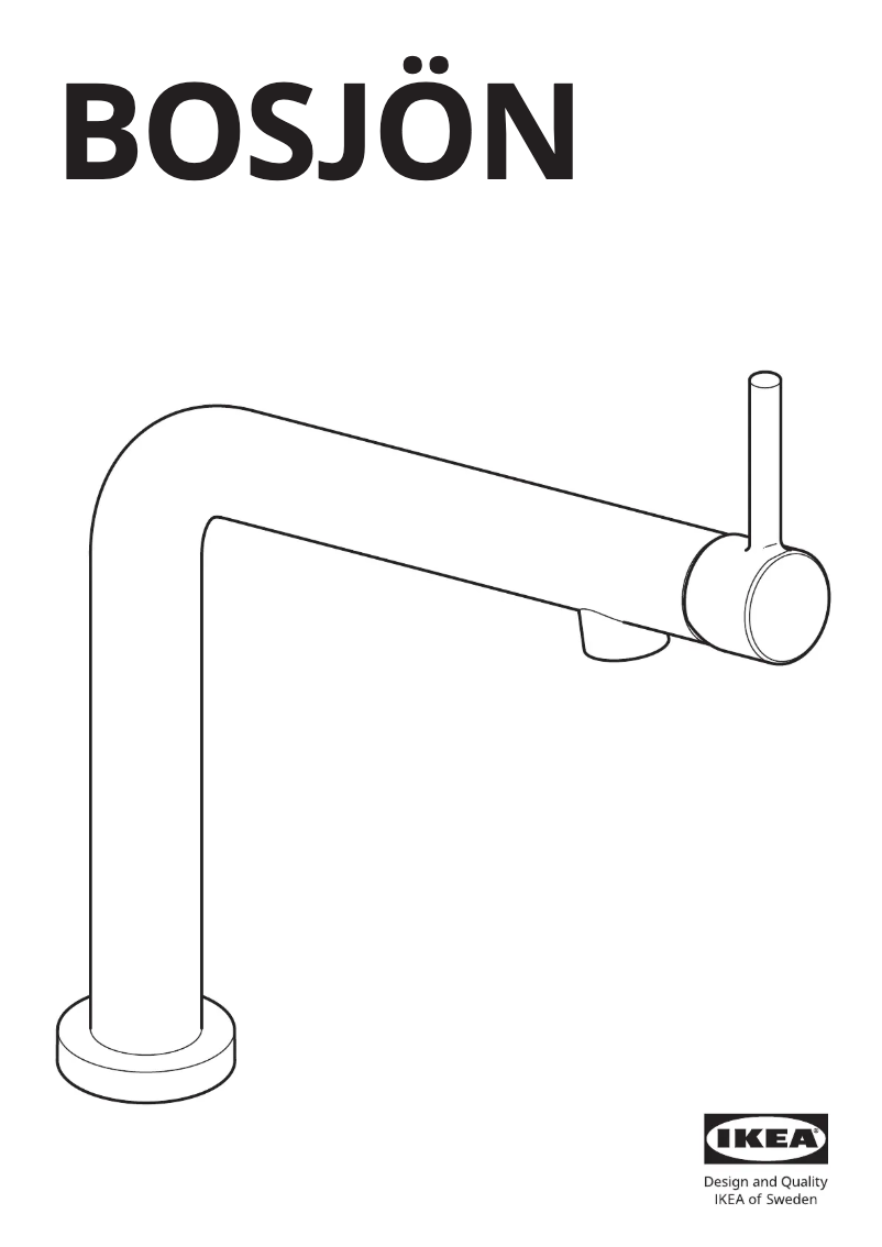 Página 1 del manual Manual de usuario Ikea BOSJÖN 904.941.58