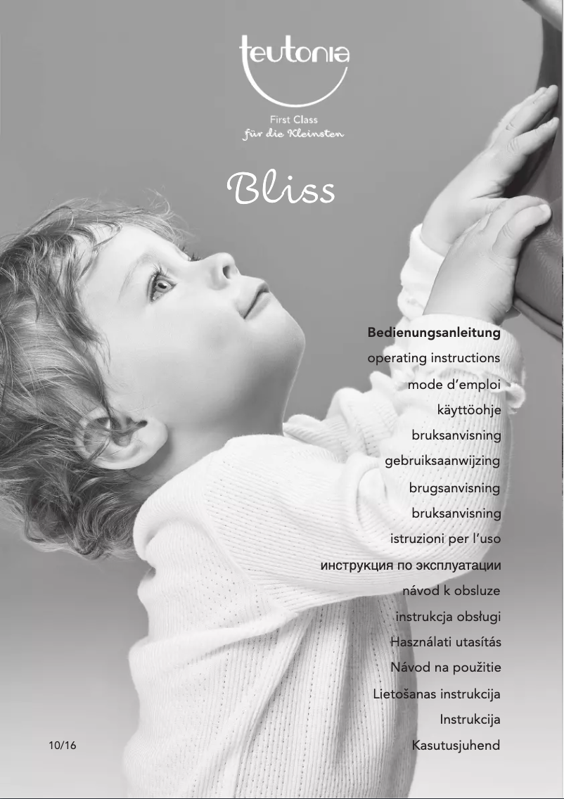 Page 1 de la notice Manuel utilisateur Teutonia Bliss