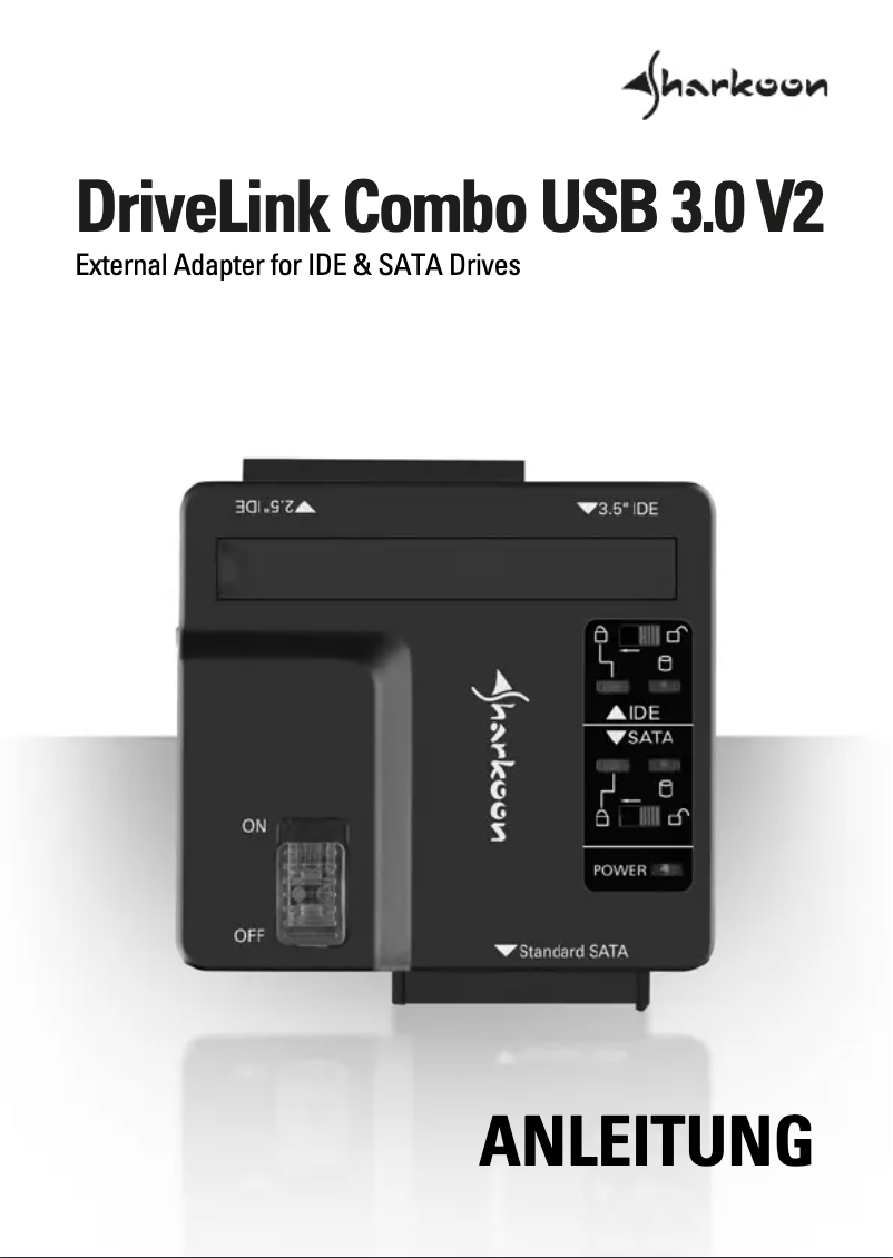 Image de la première page du manuel de l'appareil DriveLink Combo USB 3.0 V2
