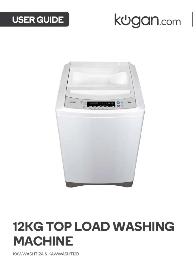 Page 1 of the manual User Manual Kogan KAWWASHT12B