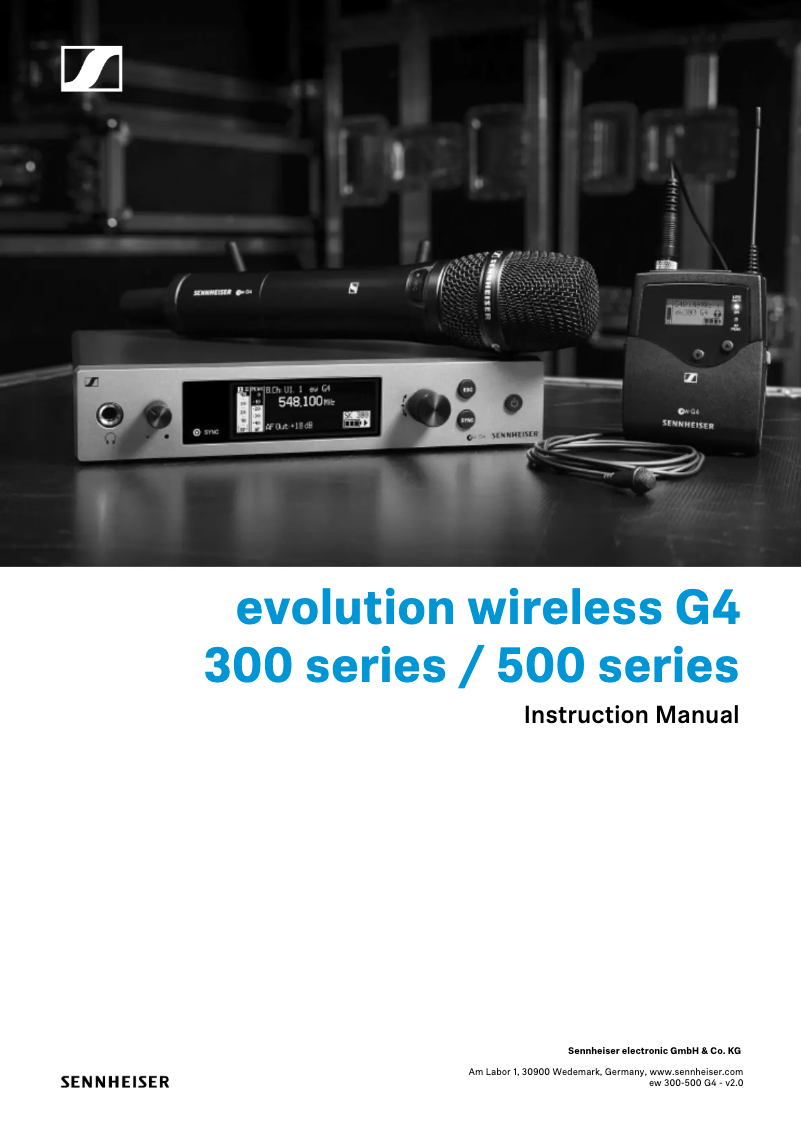 Page n°1 - Manuel utilisateur Sennheiser 300 G4-RC