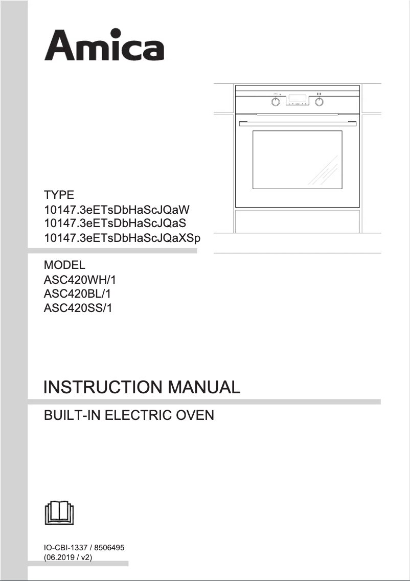 Page 1 de la notice Manuel utilisateur Amica ASC420WH