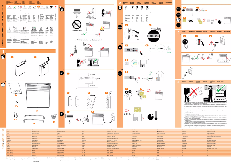 Image de la première page du manuel de l'appareil EPH750LCD