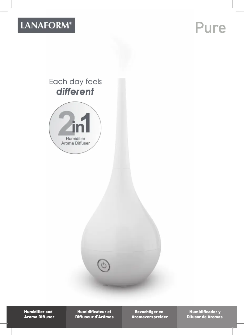 Page n°1 - Manuel utilisateur Lanaform Pure