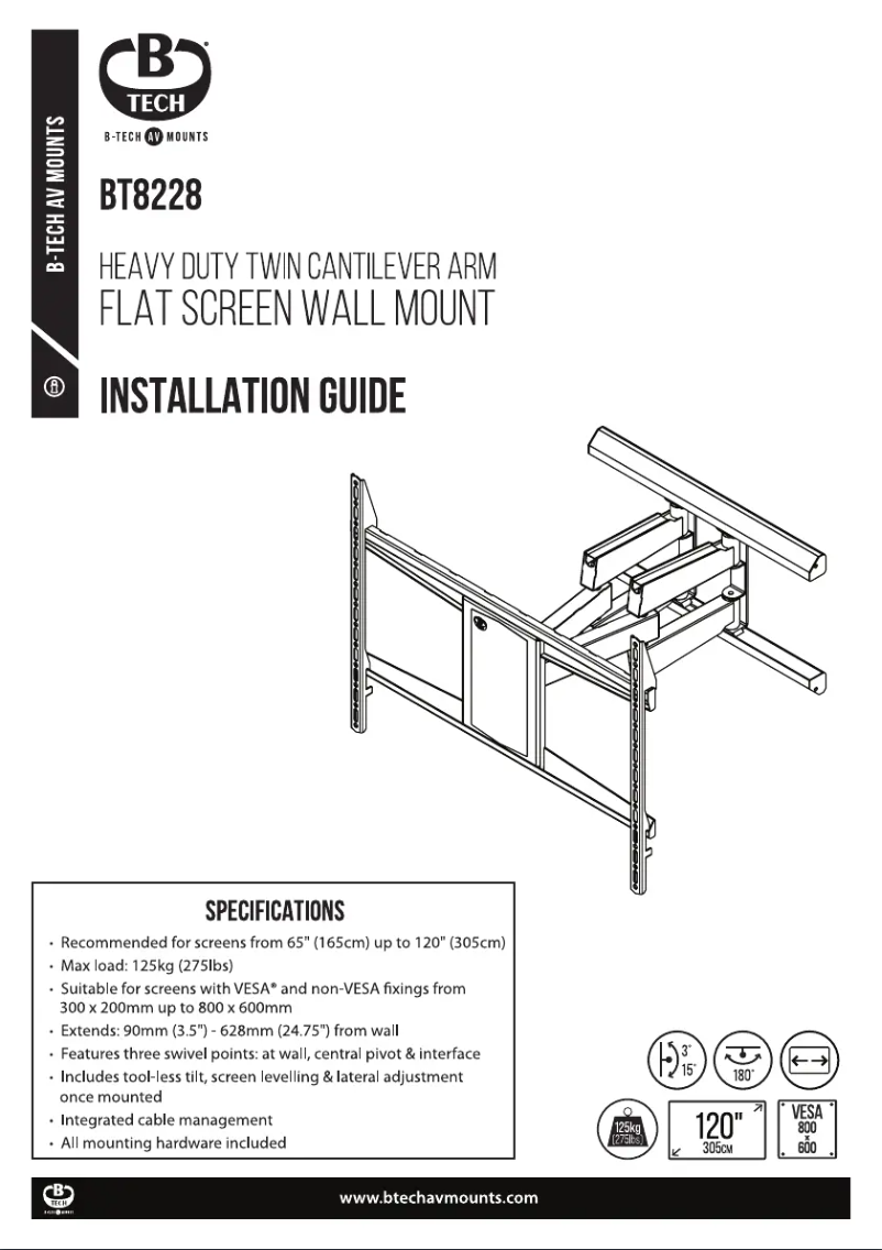 Page 1 of the manual User Manual B-Tech BT8228