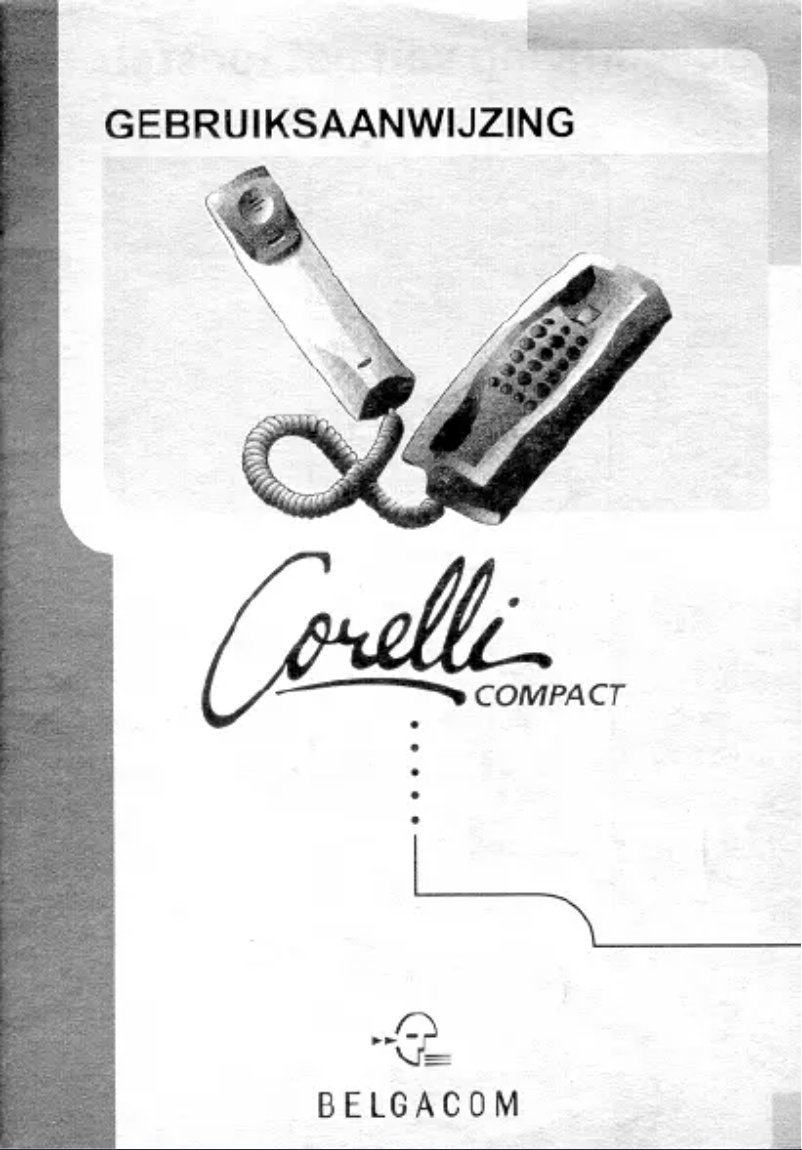 Page 1 de la notice Manuel utilisateur Belgacom Corelli Compact