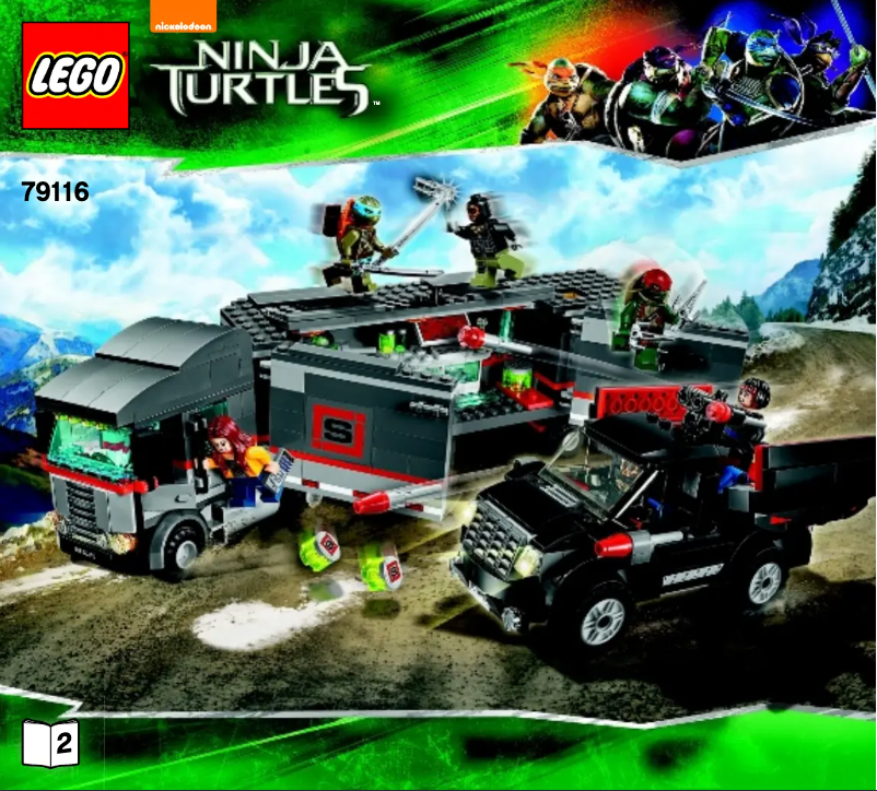 Page 1 de la notice Manuel utilisateur Lego Ninja Turtles 79116