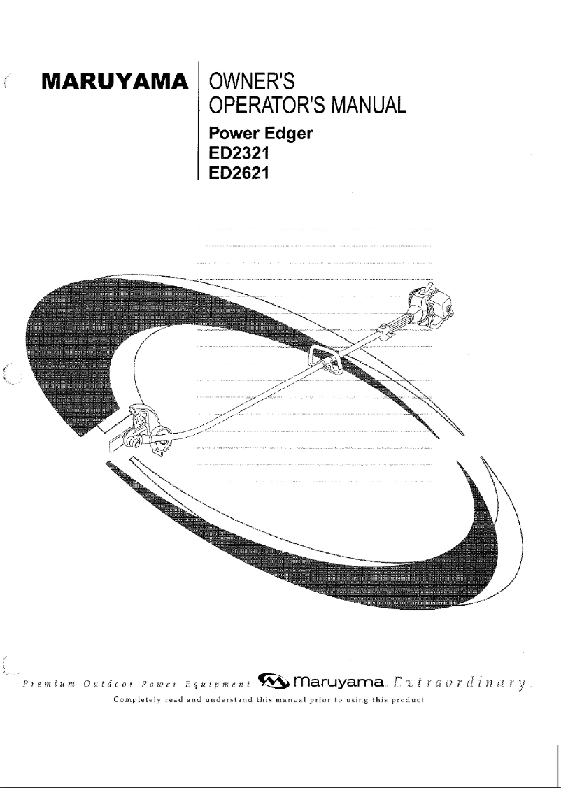 Page 1 de la notice Manuel utilisateur Maruyama ED2621