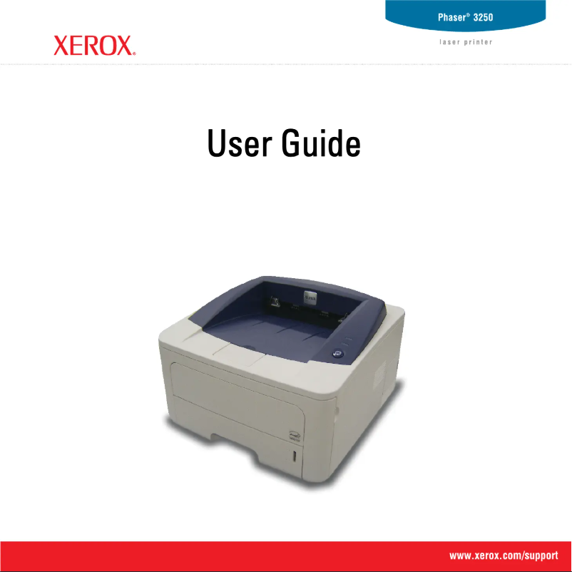 Page n°1 - Manuel utilisateur Xerox Phaser 3250