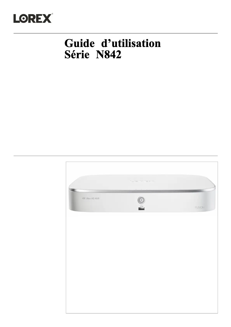 Página 1 del manual Manual de usuario Lorex N842