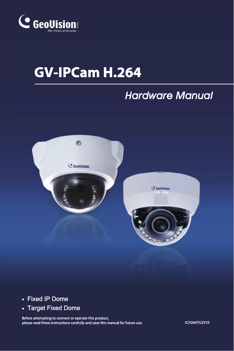 Page 1 de la notice Manuel utilisateur Geovision GV-FD320D