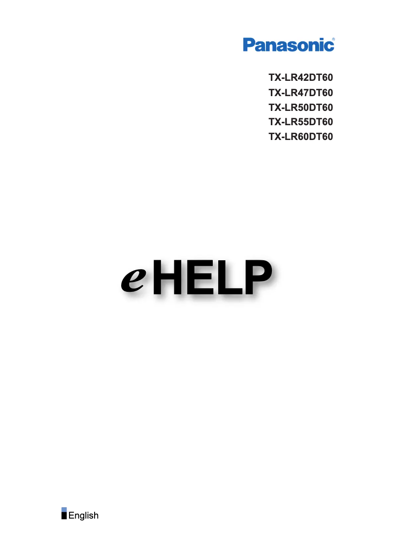 Imagen de la primera página del manual del dispositivo TX-LR42DT60