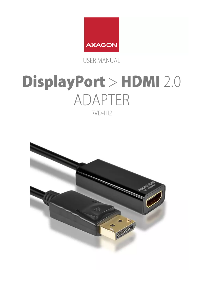Image de la première page du manuel de l'appareil RVD-HI2