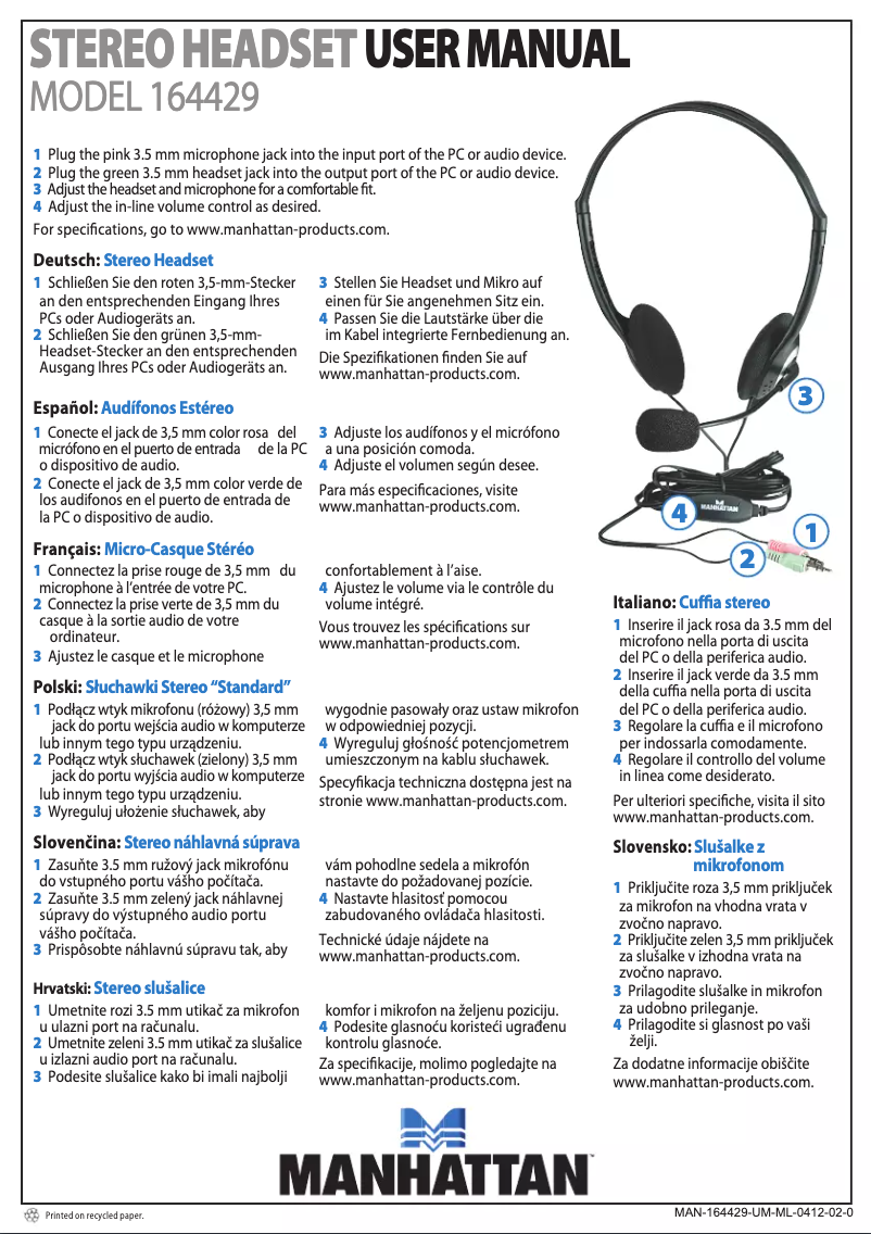Image de la première page du manuel de l'appareil 164429