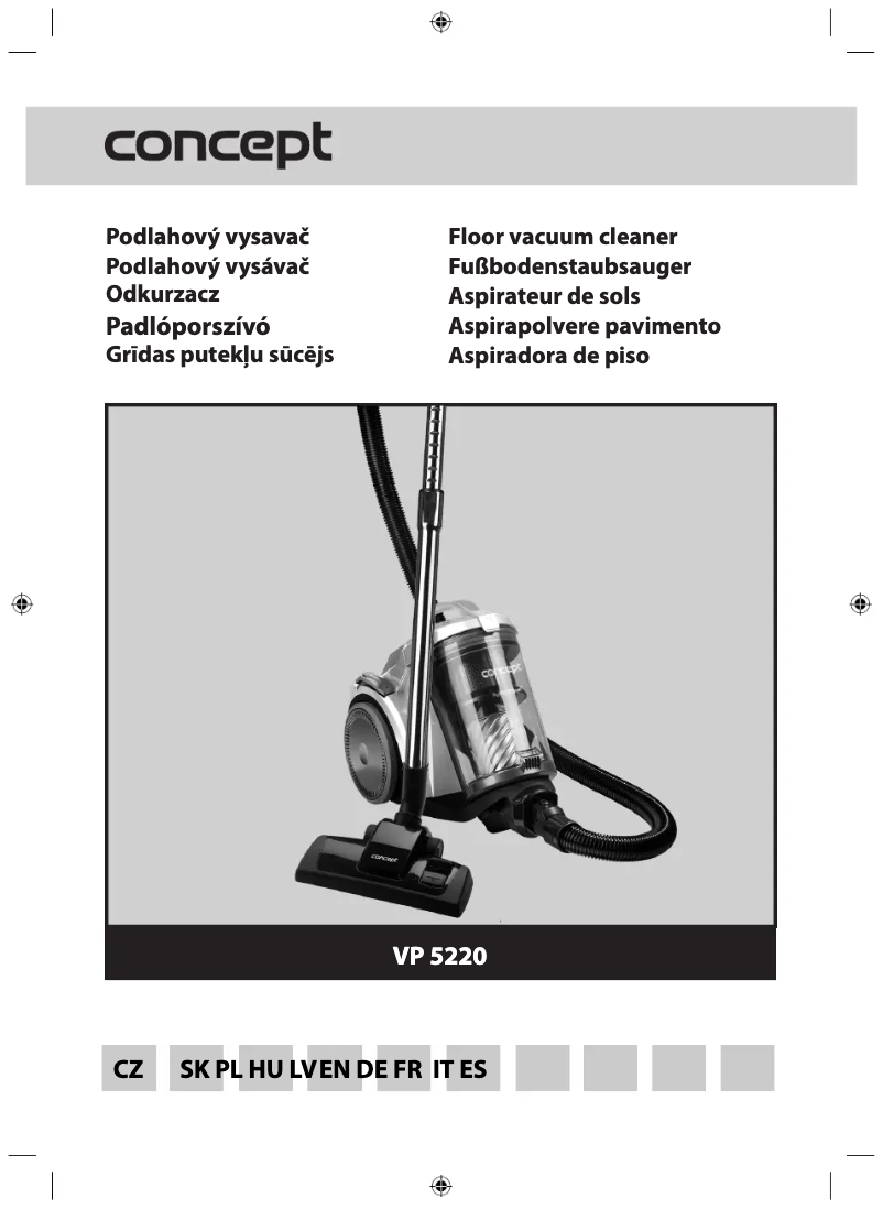 Page n°1 - Manuel utilisateur Concept VP5220