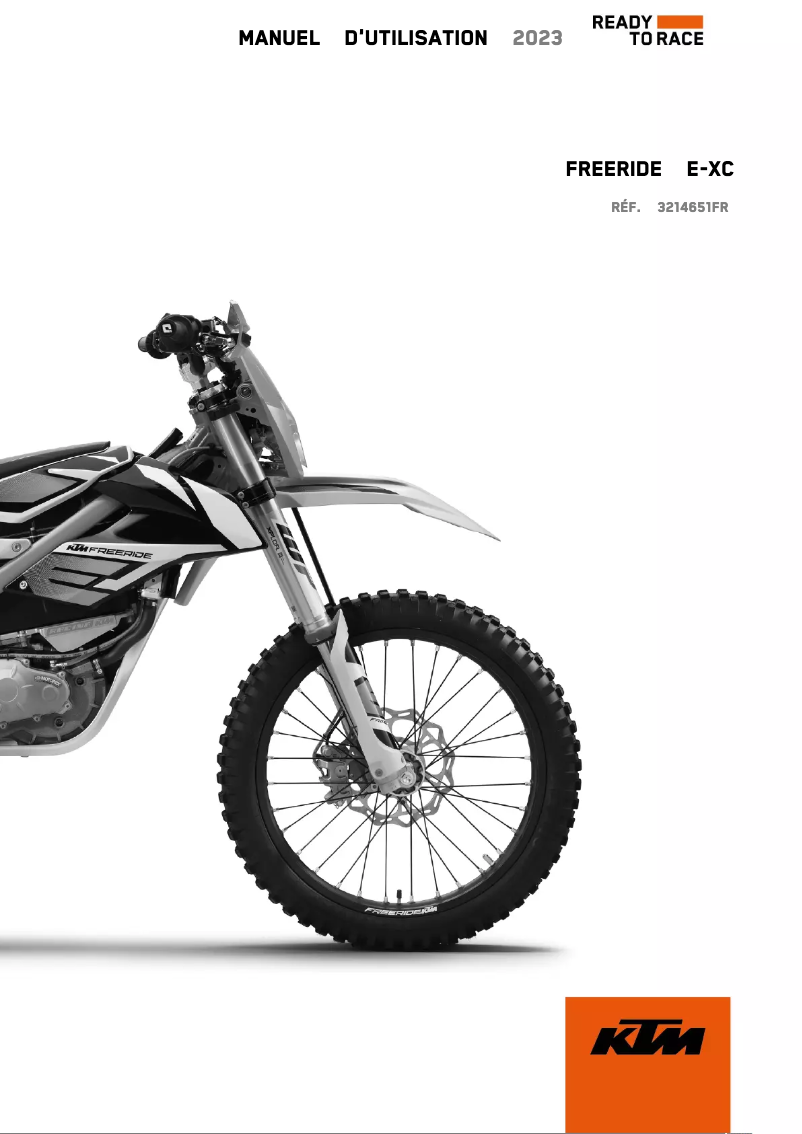 Page 1 de la notice Manuel utilisateur KTM Freeride E-XC (2023)