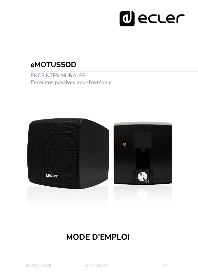 First page image of the manual for eMOTUS 5 OD