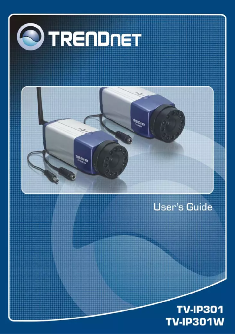 Page n°1 - Manuel utilisateur TRENDnet TV-IP301W