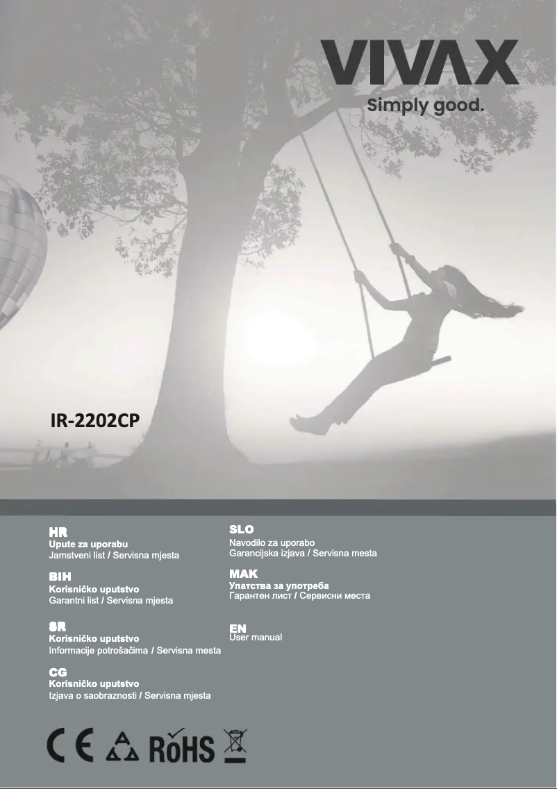 Página 1 del manual Manual de usuario Vivax IR-2202CP