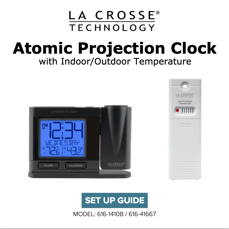 Page 1 de la notice Manuel utilisateur La Crosse Technology 616-41667