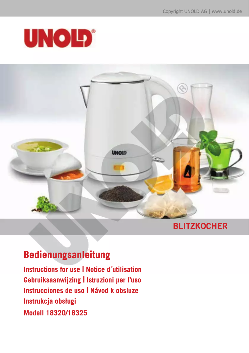 Page n°1 - Manuel utilisateur Unold black 18325