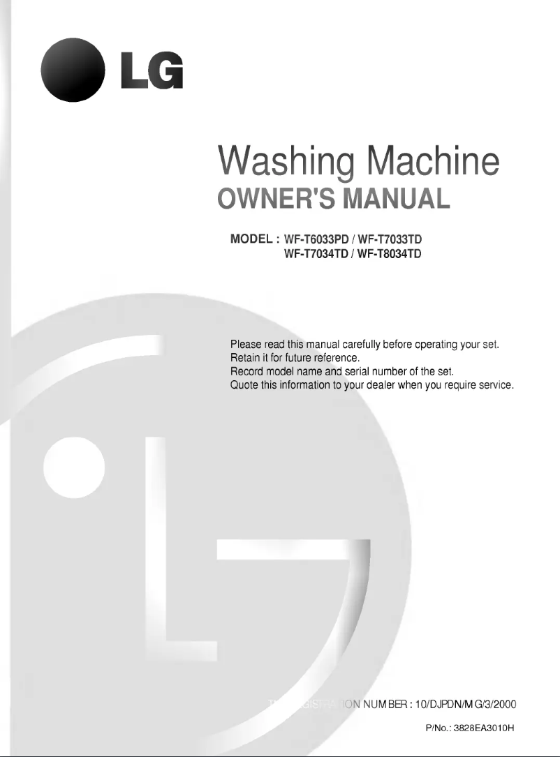 Image de la première page du manuel de l'appareil WF-T6004TD