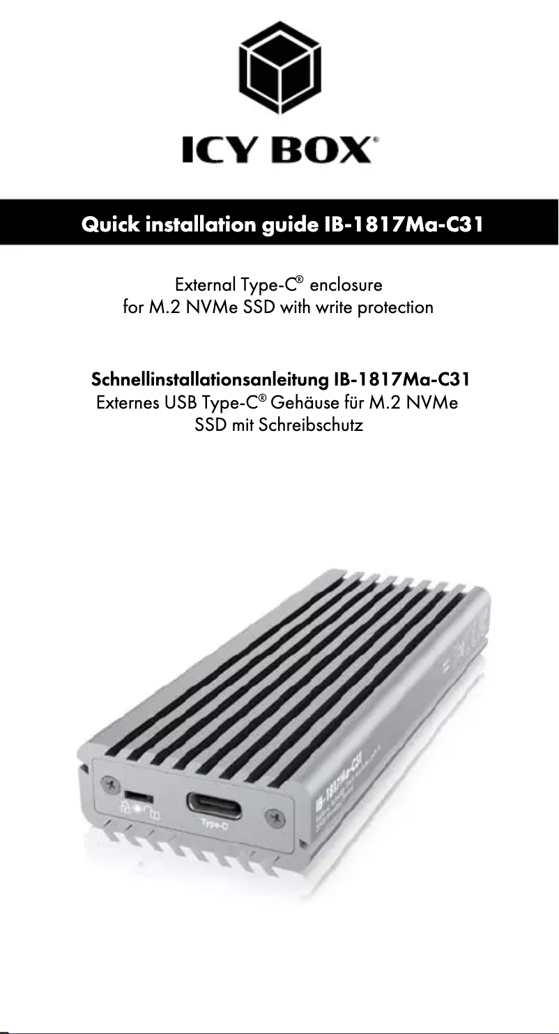 Page n°1 - Manuel utilisateur Icy Box IB-1817MA-C31