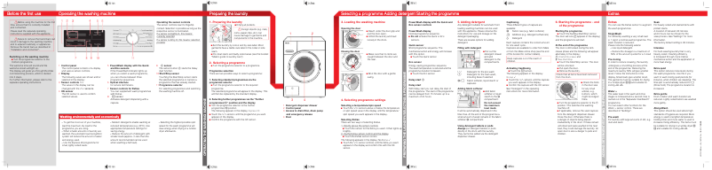 Page 1 de la notice Manuel utilisateur Miele WCE330 WCS PWash 2.0