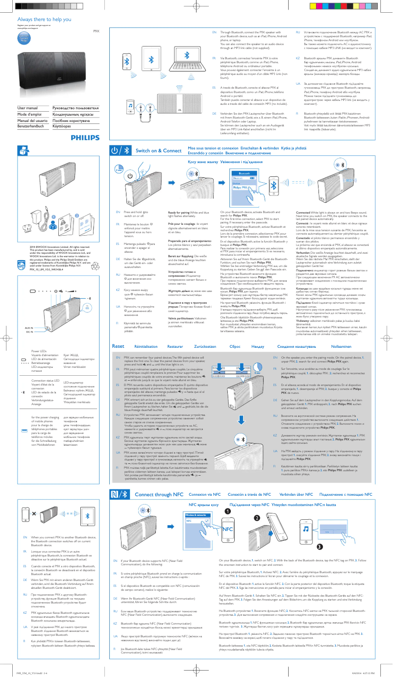 Page 1 de la notice Manuel utilisateur Philips P9XBLK Fidelio