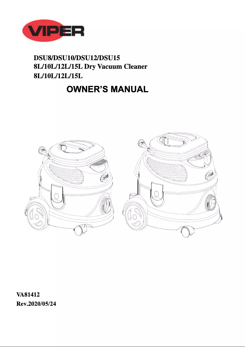 Image de la première page du manuel de l'appareil DSU10