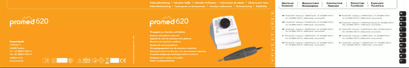 Page 1 de la notice Manuel utilisateur Promed 620
