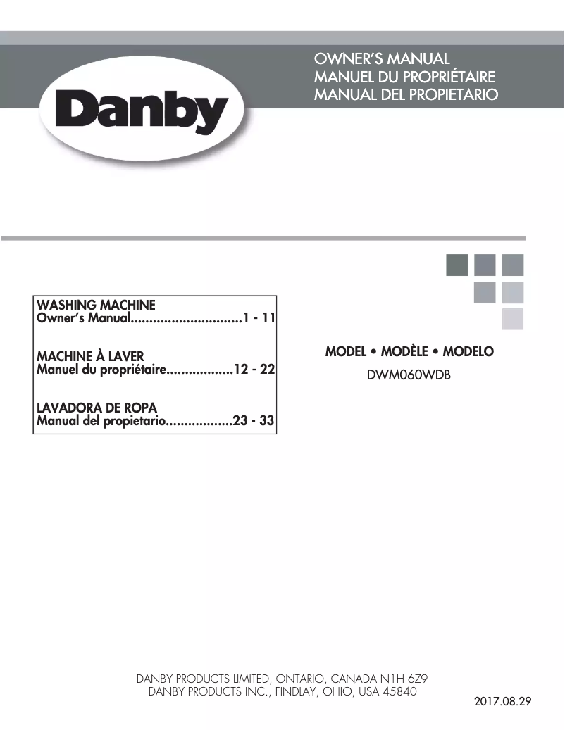 Página 1 del manual Manual de usuario Danby DWM060DB