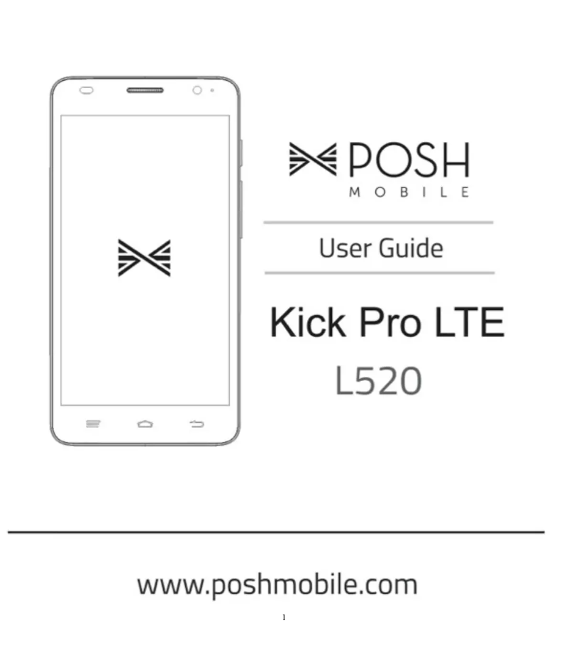 Image de la première page du manuel de l'appareil Kick Pro LTE L520