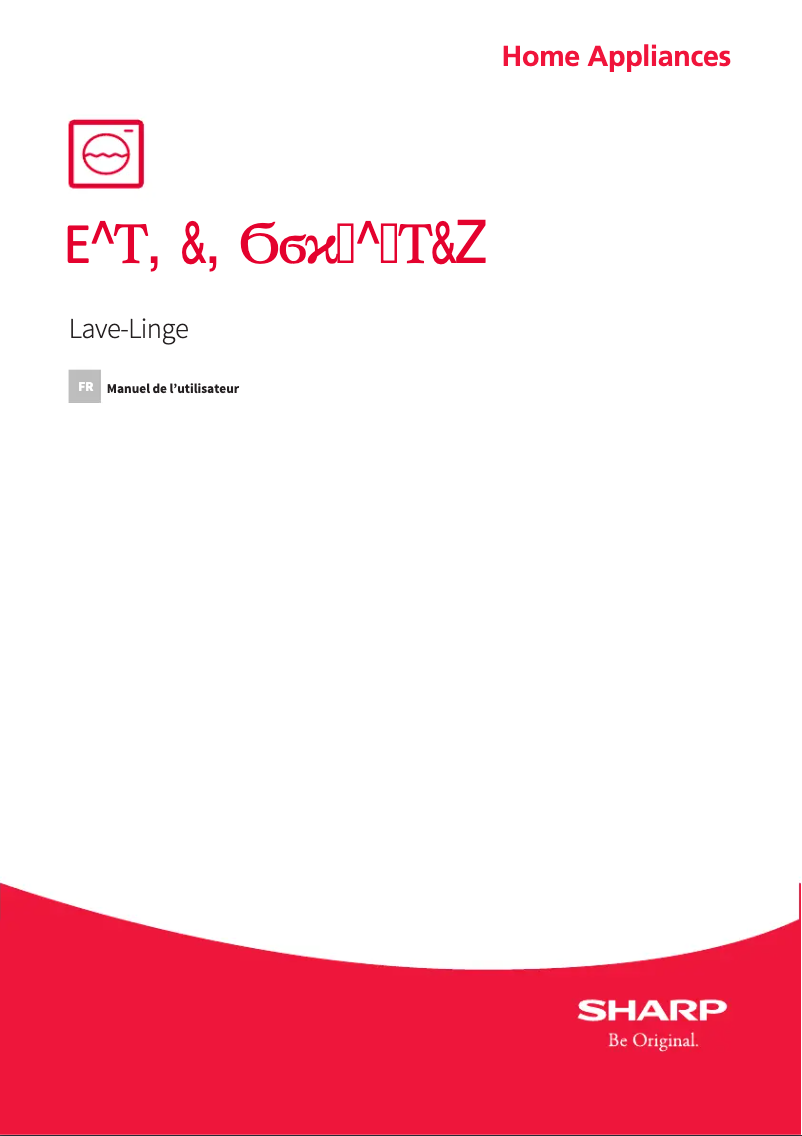 Page 1 de la notice Manuel utilisateur Sharp ES-HFH014ESC-FR