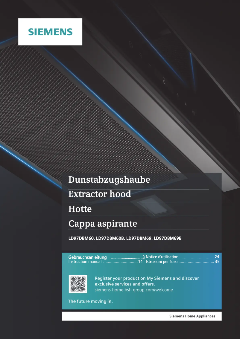 Image de la première page du manuel de l'appareil iQ700 LD97DBM69