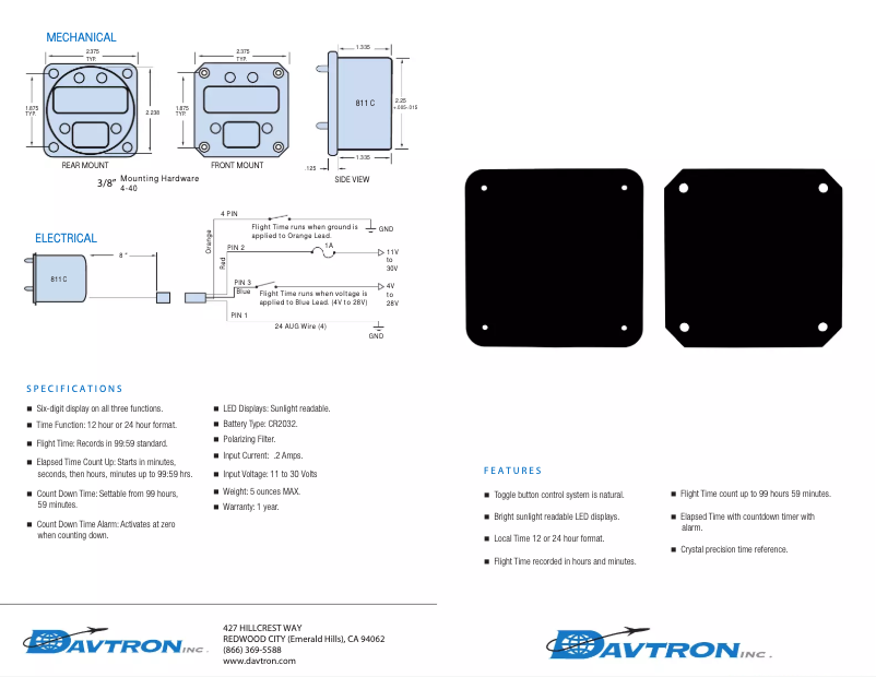 Página 1 del manual Manual de usuario Davtron M811C