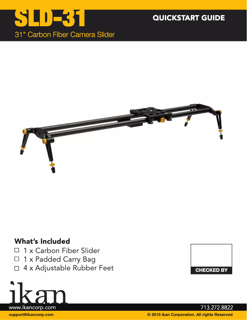 Page 1 de la notice Manuel utilisateur Ikan SLD-31