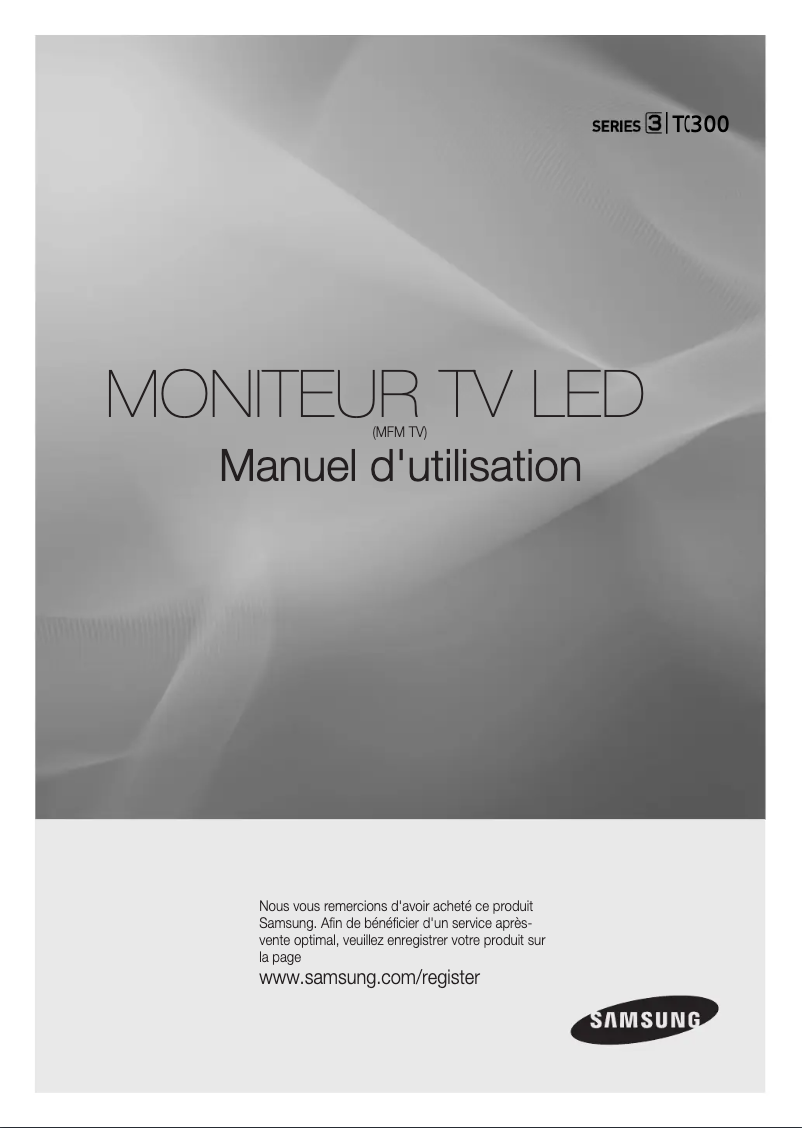 Page n°1 - Manuel utilisateur Samsung SyncMaster T19C300EW