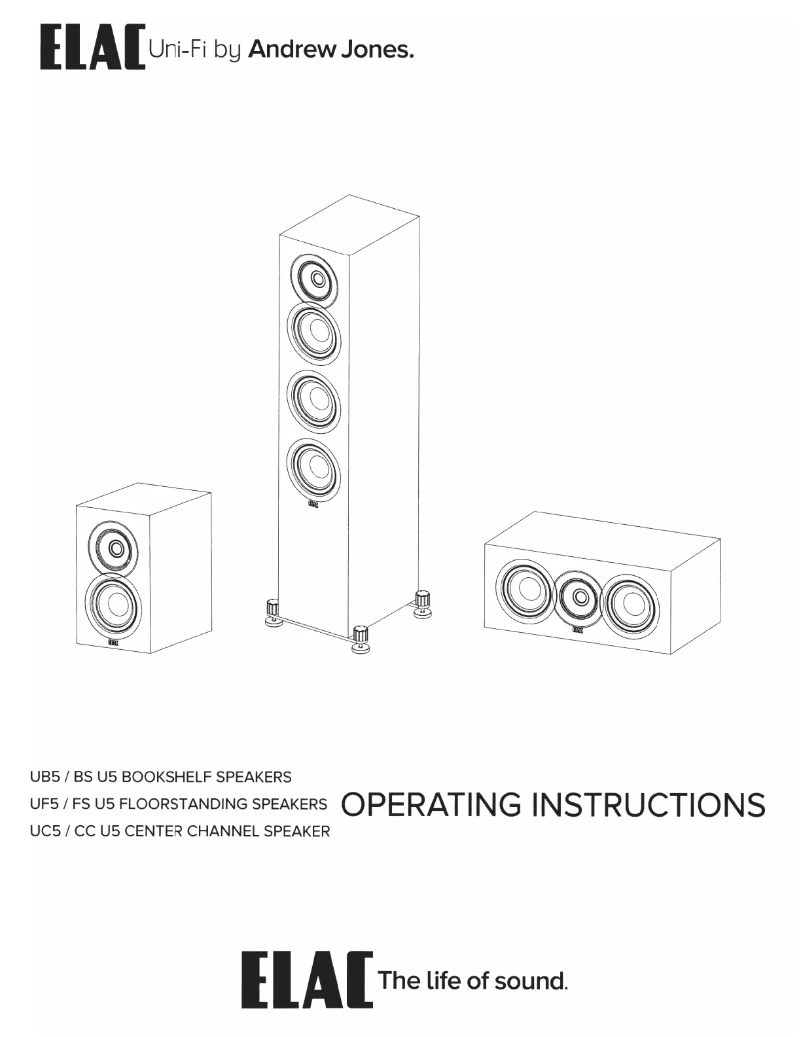 Page 1 de la notice Manuel utilisateur ELAC Uni-Fi FS U5 Slim