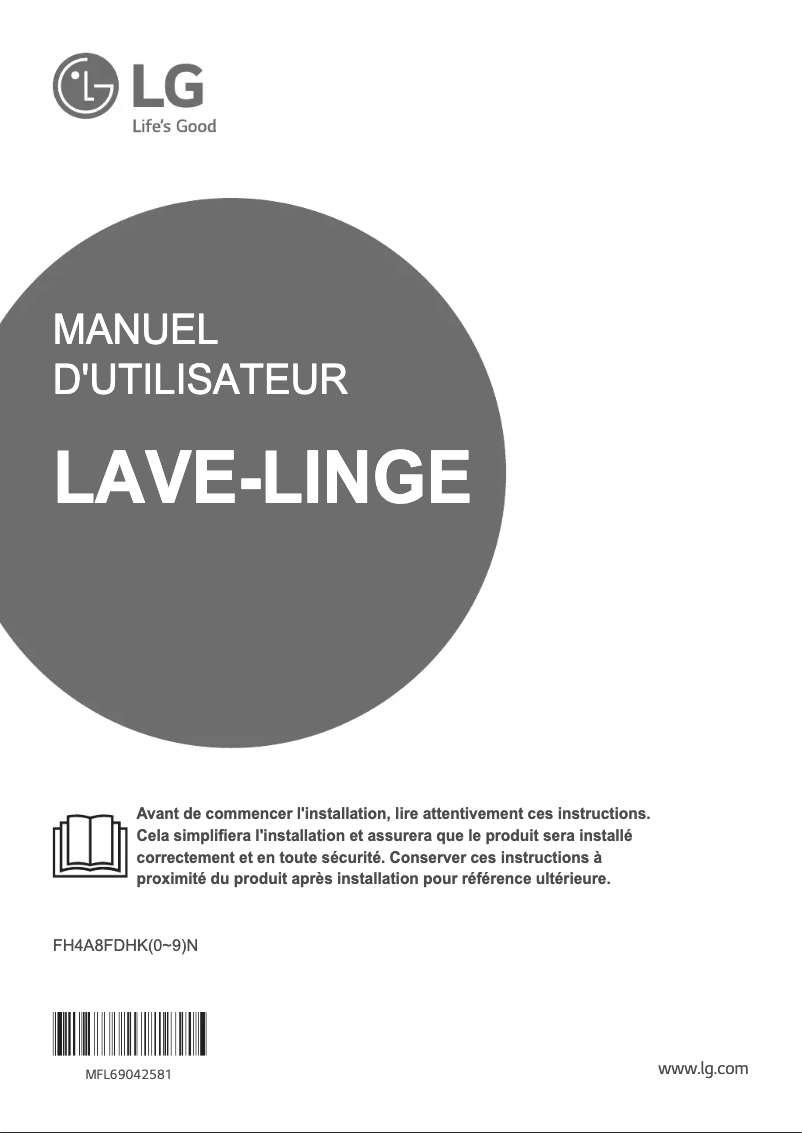 Page n°1 - Manuel utilisateur LG FH4A8FDHK4N