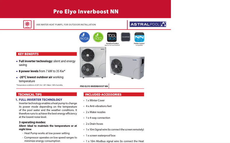 Image de la première page du manuel de l'appareil Pro Elyo Inverboost NN